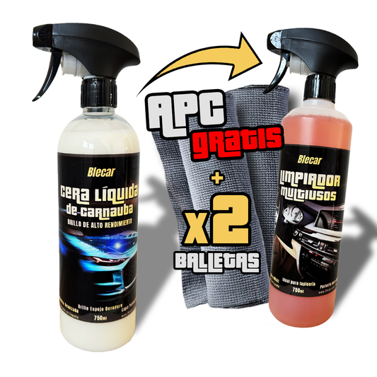 Cera de Carnauba + Limpiador multiusos (Gratis)