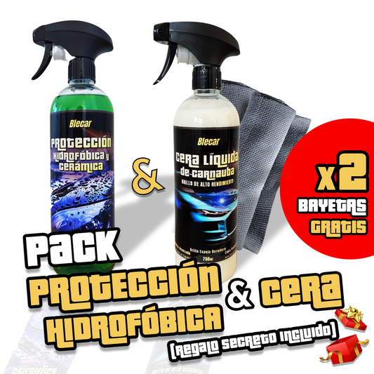 Pack Protección Hidrofobica + Cera  - 750 ML