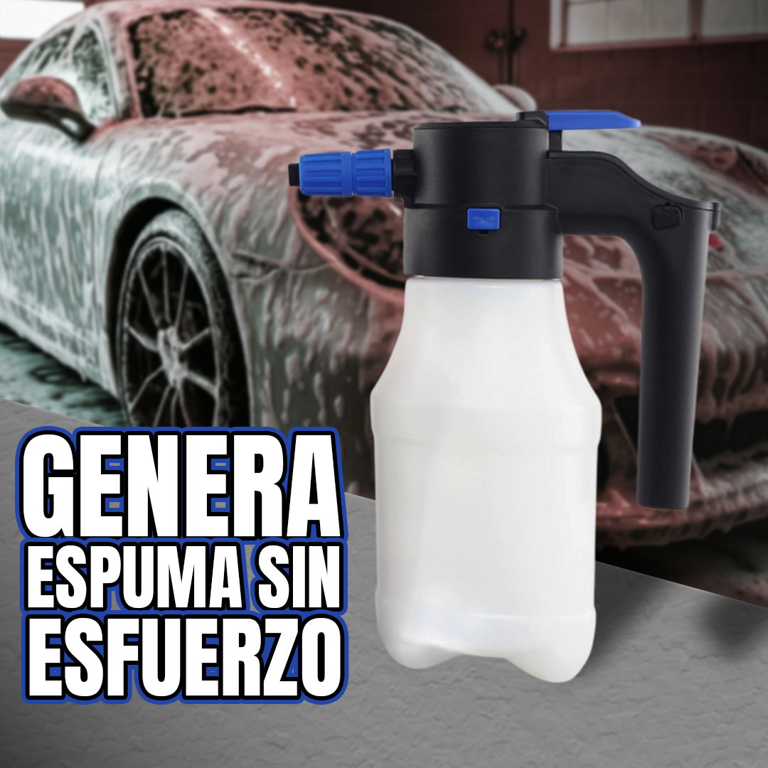 Aplicación de espuma activa con foamer eléctrico Blecar