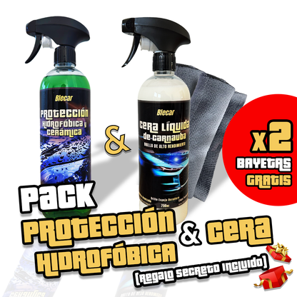 Pack Protección Hidrofobica + Cera  - 750 ML